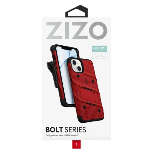 Kup Etui ZIZO BOLT Series Apple iPhone 13 + üveg (piros) - ZIZ087RED - {ean13} - Sklep Home Screen