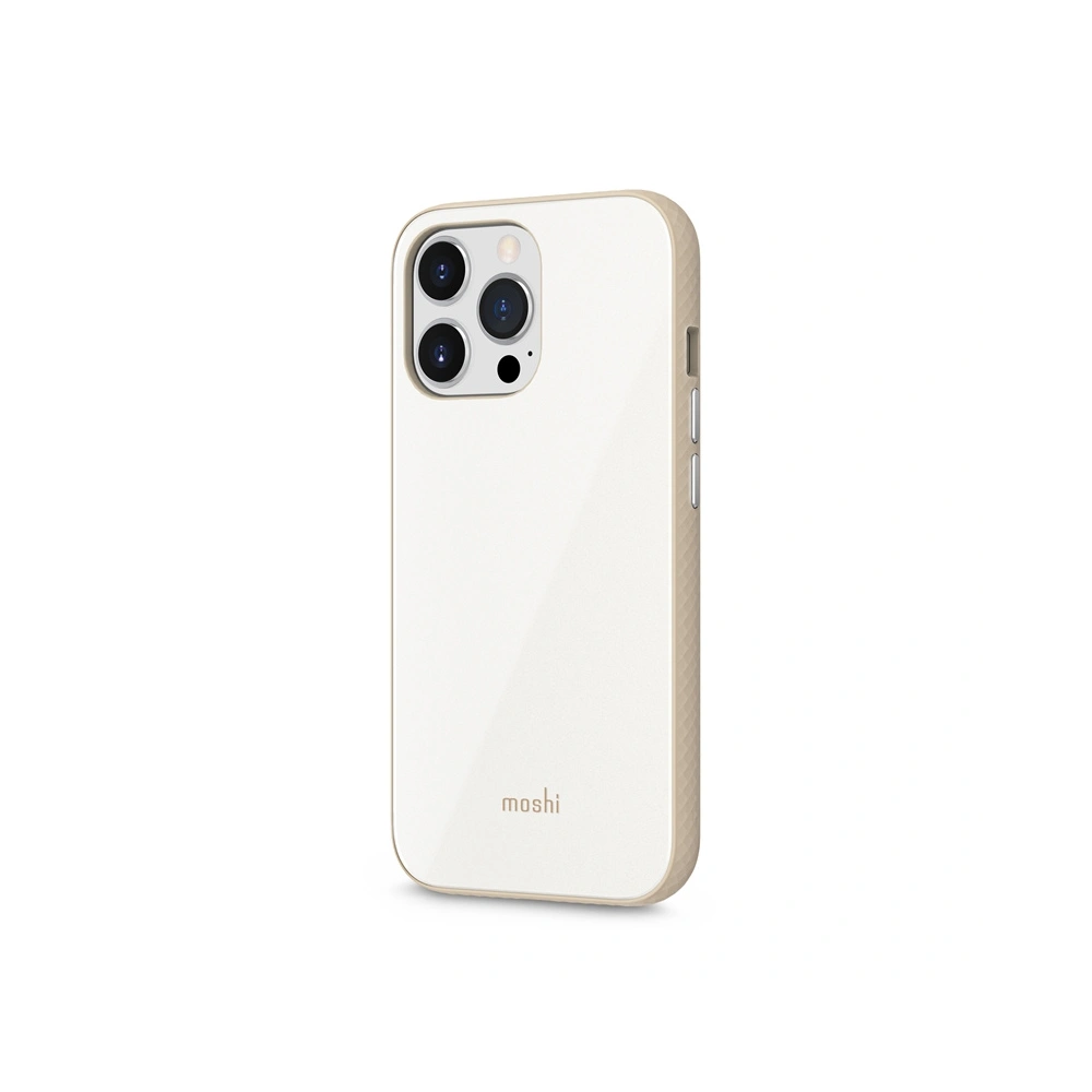 Etui Moshi iGlaze Apple iPhone 13 Pro (system SnapTo) (Pearl White)