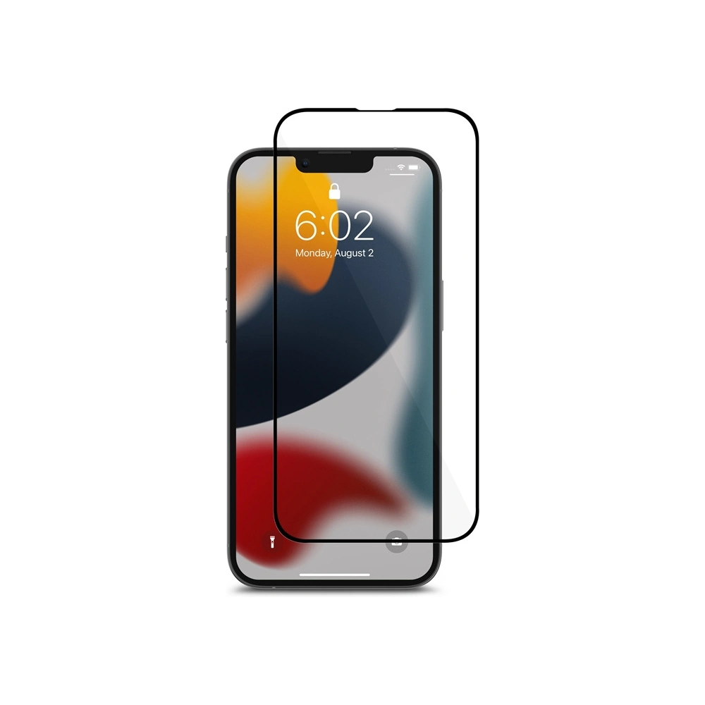 Szkło hybrydowe Moshi AirFoil Pro Apple iPhone 16e / 14 / 13 / 13 Pro (czarna ramka)