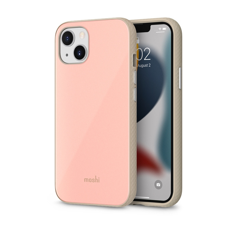 Etui Moshi iGlaze Apple iPhone 13 (system SnapTo) (Dahlia Pink)