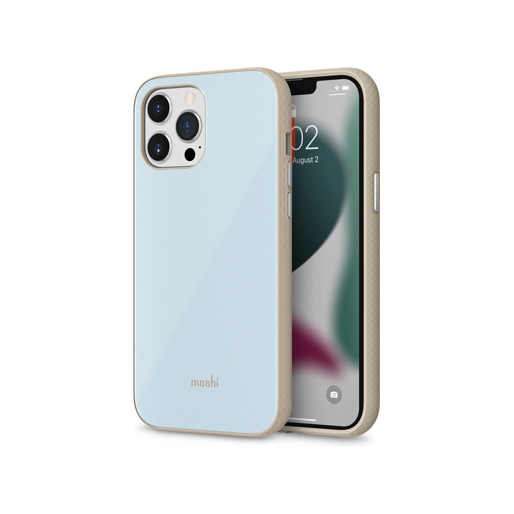 Etui Moshi iGlaze Apple iPhone 13 Pro Max (system SnapTo) (Adriatic Blue)