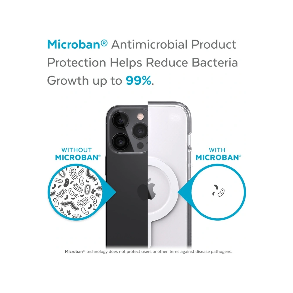 Etui Speck Presidio Perfect-Clear MagSafe MICROBAN Apple iPhone 13 mini (Clear)