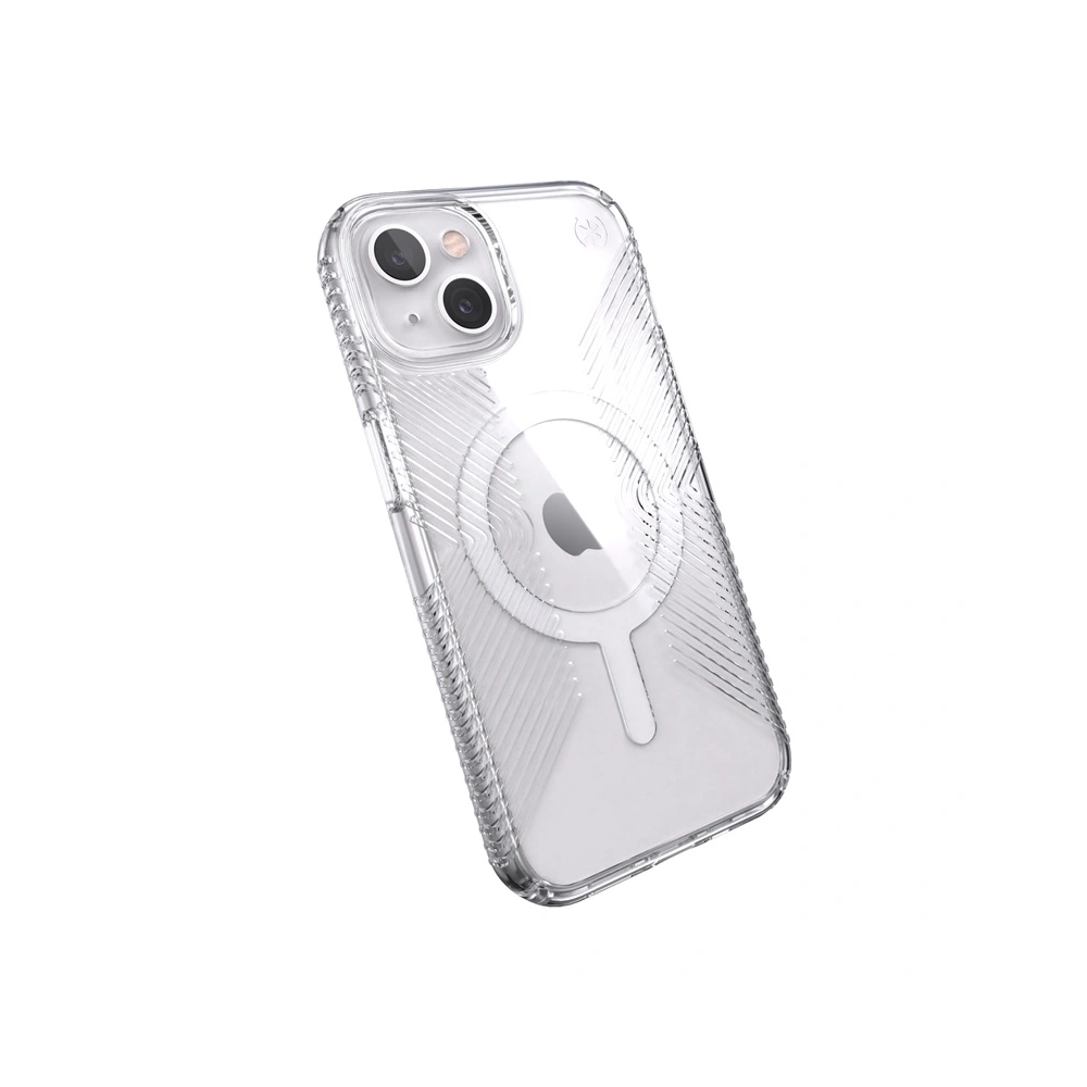 Etui Speck Presidio Perfect-Clear Grips MagSafe MICROBAN Apple iPhone 13 (Clear)