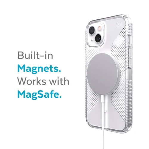 Kup Case Speck Presidio Perfect-Clear Grips MagSafe MICROBAN Apple iPhone 13 (Klar) - SPK256CL - {ean13} - Sklep Home Screen