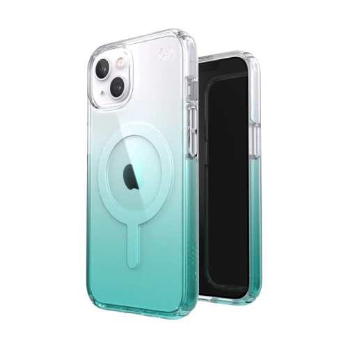 Kup Etui Speck Presidio Perfect-Clear Ombre MagSafe MICROBAN Apple iPhone 13 (Čirý/Fantasy Teal Fade) - SPK258CLFANTEAFAD - {ean13} - Sklep Home Screen