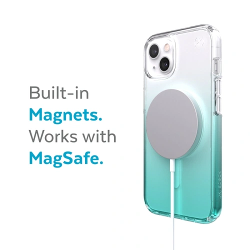 Kup Etui Speck Presidio Perfect-Clear Ombre MagSafe MICROBAN Apple iPhone 13 (Clear/Fantasy Teal Fade) - SPK258CLFANTEAFAD - {ean13} - Sklep Home Screen
