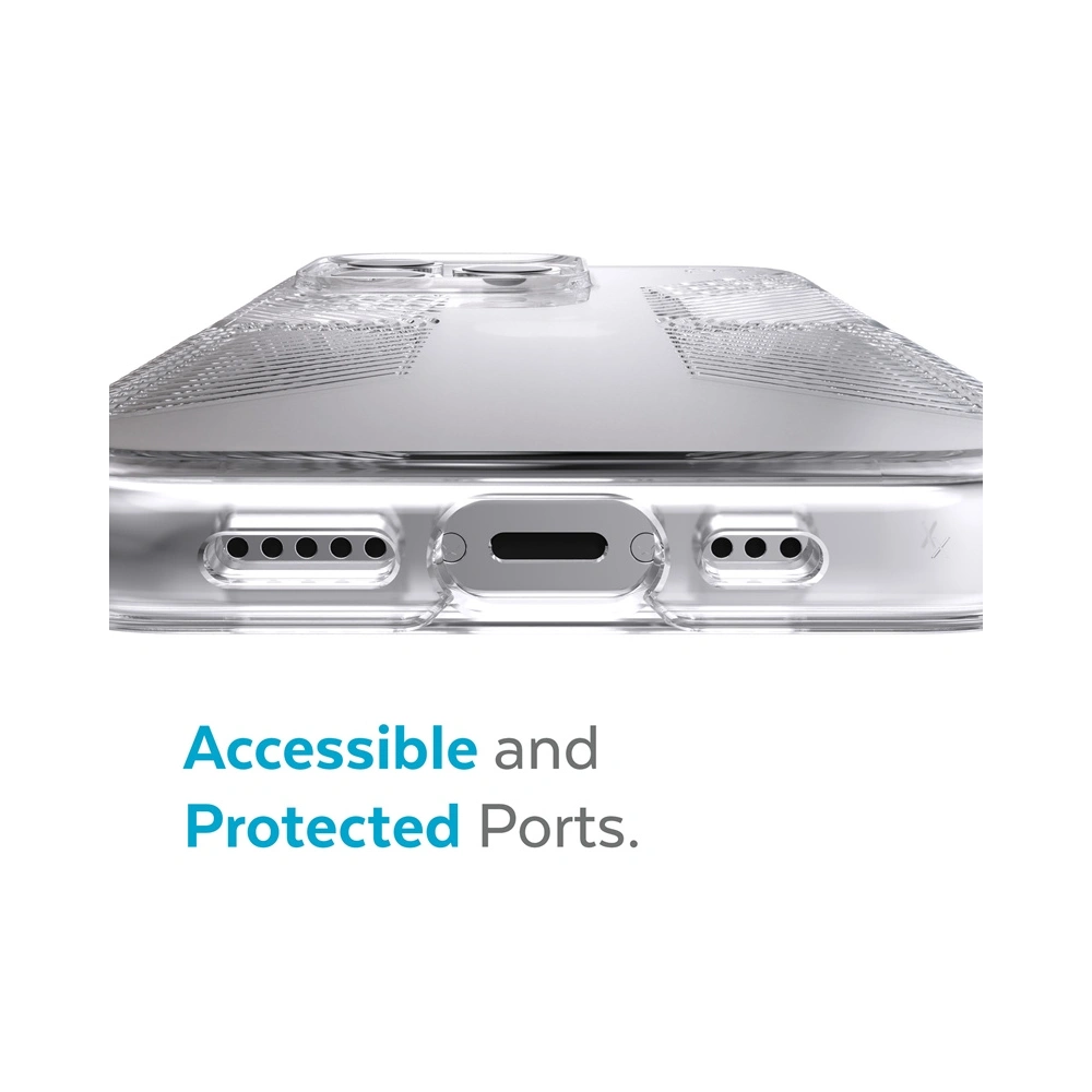 Etui Speck Presidio Perfect-Clear Grips MICROBAN Apple iPhone 13 Pro (Clear)