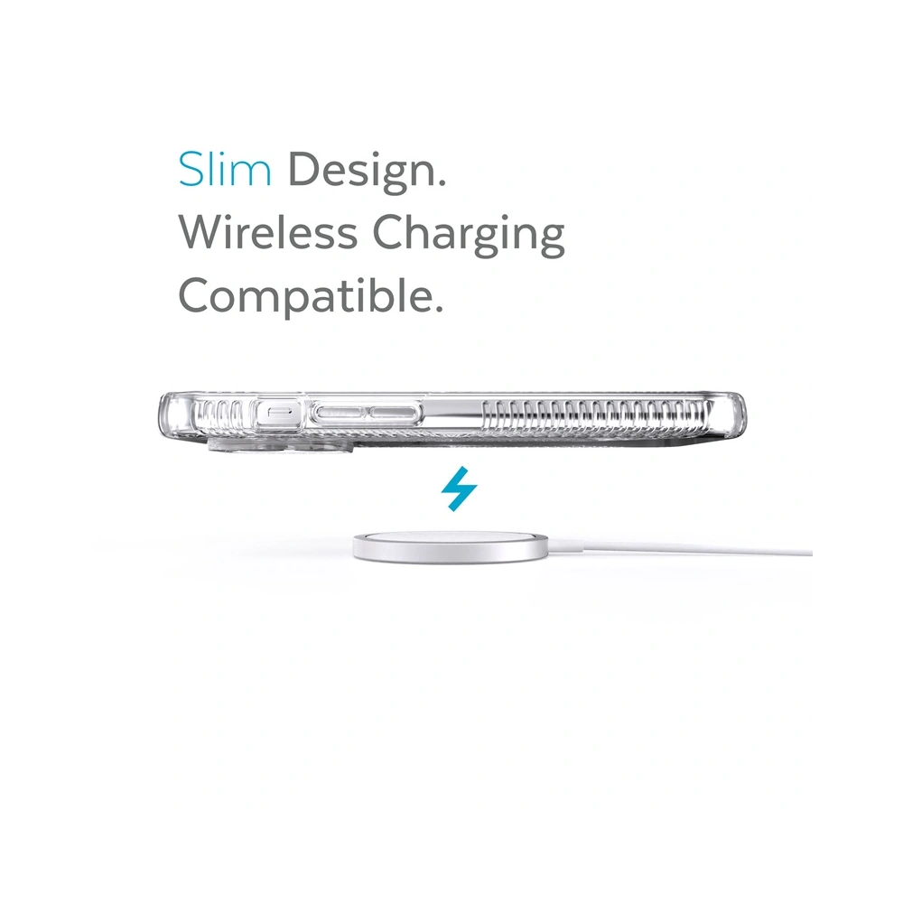 Etui Speck Presidio Perfect-Clear Grips MICROBAN Apple iPhone 13 Pro (Clear)