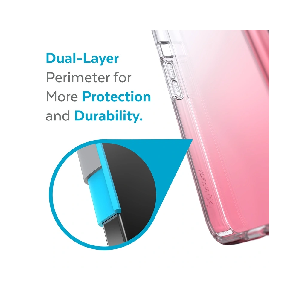 Etui Speck Presidio Perfect-Clear Ombre MICROBAN Apple iPhone 13 Pro (Clear/Vintage Rose)