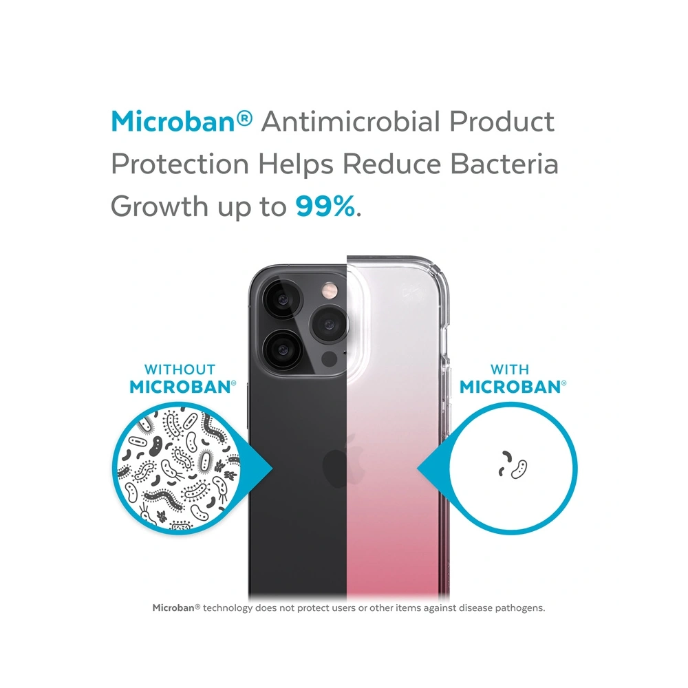 Etui Speck Presidio Perfect-Clear Ombre MICROBAN Apple iPhone 13 Pro (Clear/Vintage Rose)