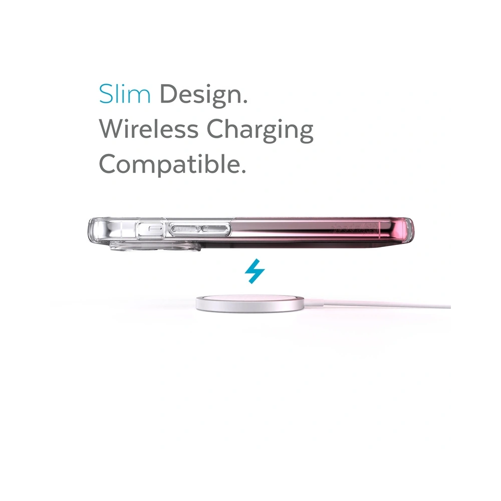 Etui Speck Presidio Perfect-Clear Ombre MICROBAN Apple iPhone 13 Pro (Clear/Vintage Rose)