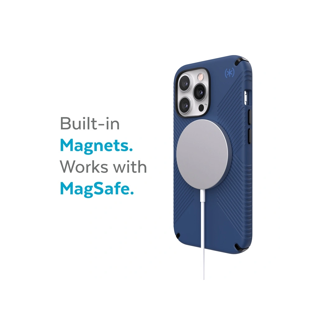 Etui Speck Presidio2 Grip MagSafe MICROBAN Apple iPhone 13 Pro (Coastal Blue/Black)