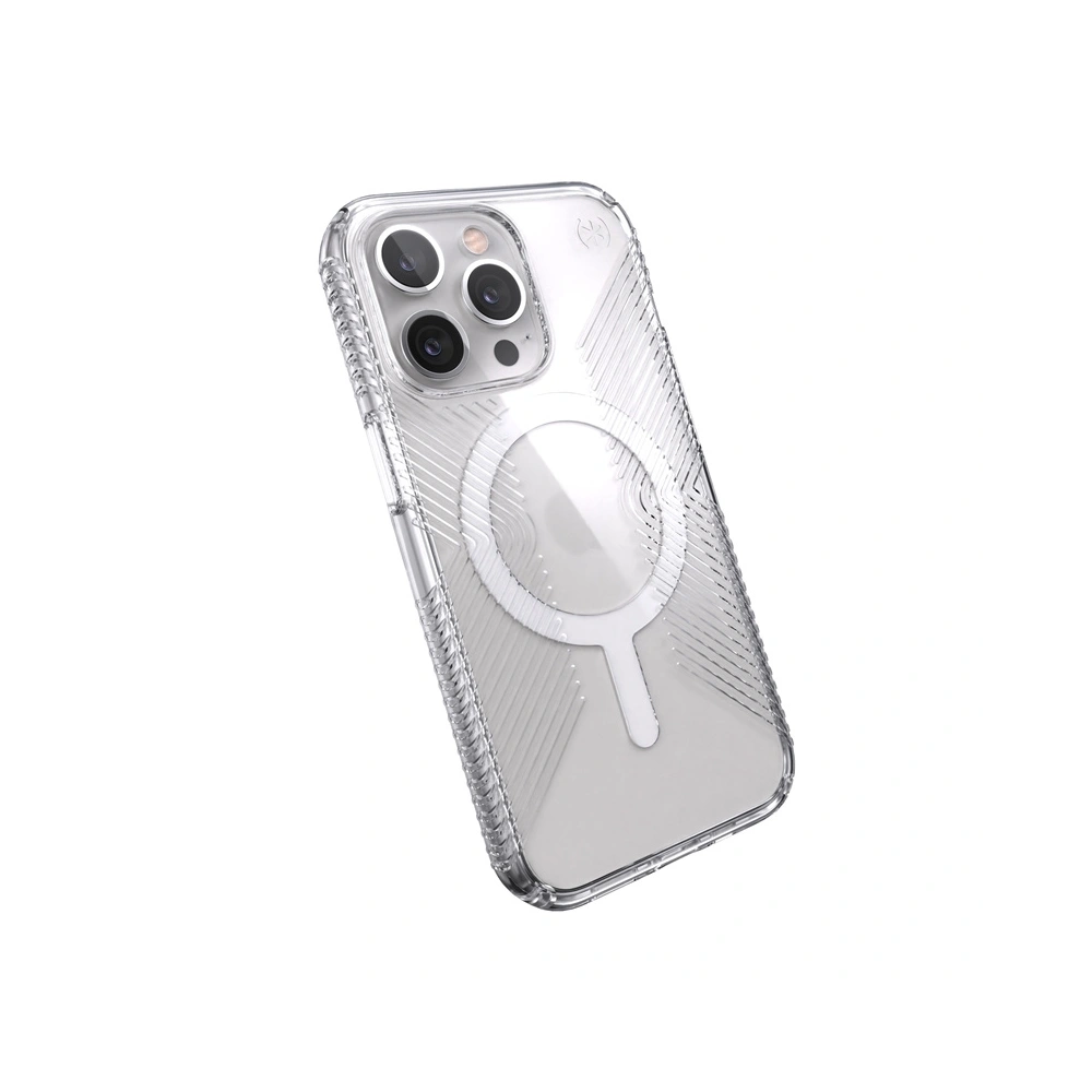 Etui Speck Presidio Perfect-Clear Grips MagSafe MICROBAN Apple iPhone 13 Pro (Clear)