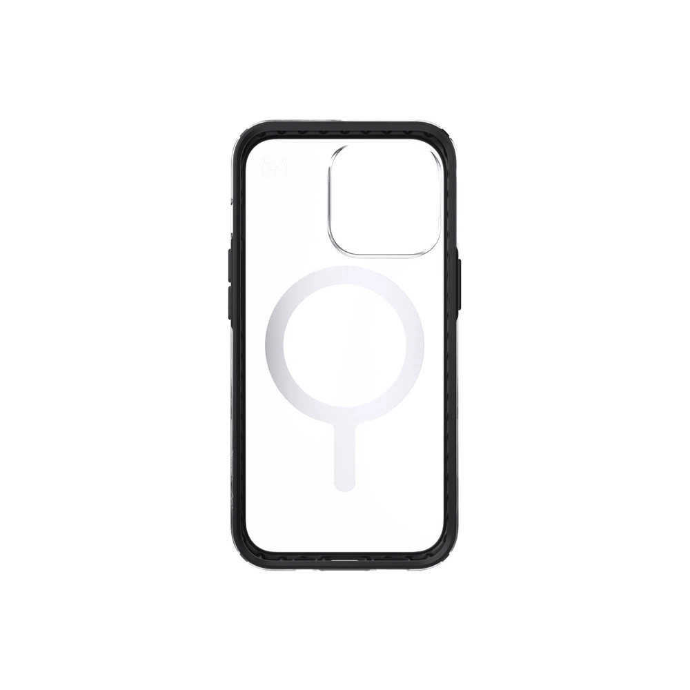 Etui Speck Presidio Perfect-Clear Impact Geometry MagSafe MICROBAN Apple iPhone 13 Pro (Clear/Black)