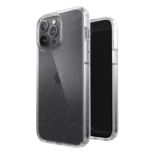 Kup Etui Speck Presidio Perfect-Clear Glitter MICROBAN Apple iPhone 13 Pro Max (Transparent/Glitter Platină) - SPK285CLPLAGLI - {ean13} - Sklep Home Screen
