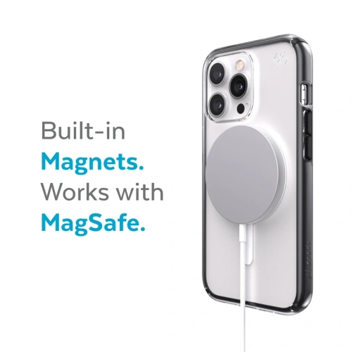 Kup Case Speck Presidio Perfect-Clear Impact Geometry MagSafe MICROBAN Apple iPhone 13 Pro Max (Klar/Schwarz) - SPK295CLBLK - {ean13} - Sklep Home Screen