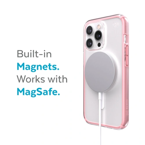 Kup Case Speck Presidio Perfect-Clear Impact Geometry MagSafe MICROBAN Apple iPhone 13 Pro Max (Klar/Rosa Pink) - SPK296CLPNK - {ean13} - Sklep Home Screen