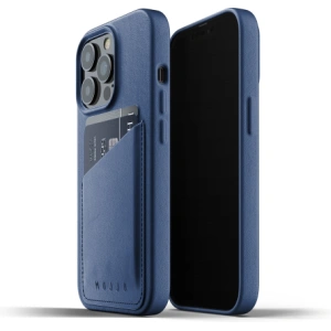 Kup Etui Mujjo Full Leather Wallet Case Apple iPhone 13 Pro Max (niebieskie) - MUJ067BLU - {ean13} - Sklep Home Screen