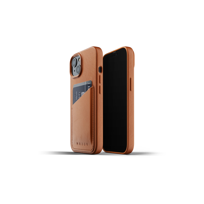 Etui Mujjo Full Leather Wallet Case Apple iPhone 13 (brązowe)