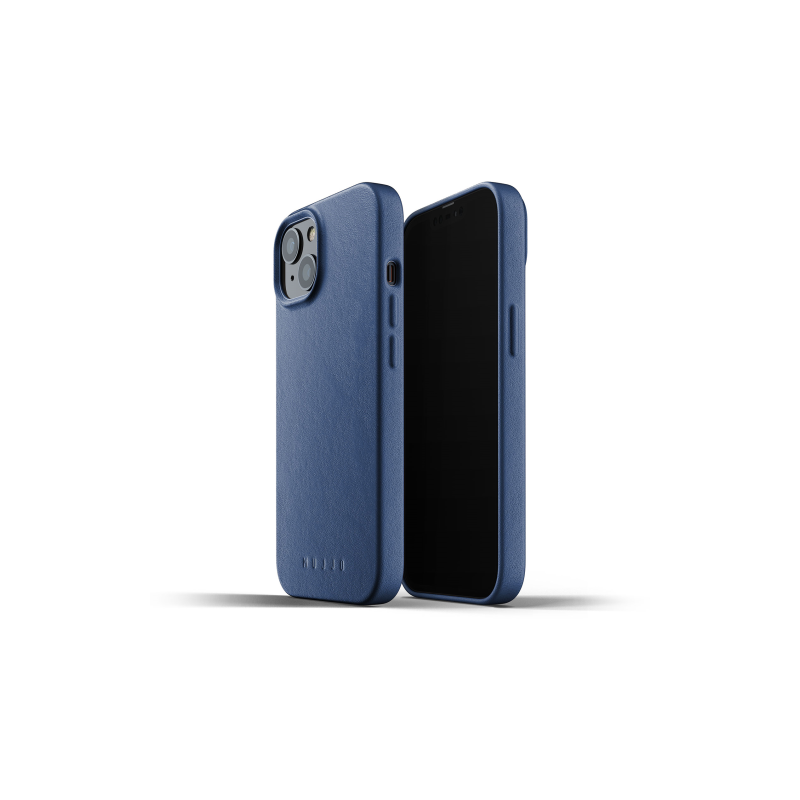 Etui Mujjo Full Leather Case Apple iPhone 13 mini (niebieskie)
