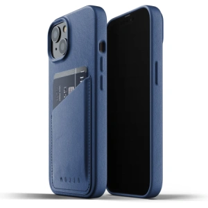 Kup Etui Mujjo Full Leather Wallet Case Apple iPhone 13 mini (niebieskie) - MUJ079BLU - {ean13} - Sklep Home Screen