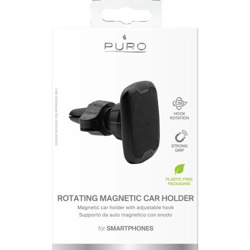 Kup Uchytník do auta PURO Rotate Magnet držák do vzduchové ventilační mřížky (černý) - PUR501 - {ean13} - Sklep Home Screen