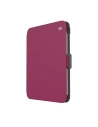 Speck Balance Folio MICROBAN Apple iPad mini 2021 6 Gen / iPad mini 8.3" 2024 7gen (Very Berry Red Slate Grey)