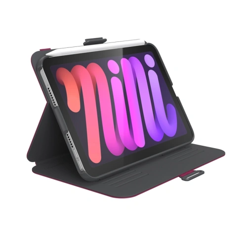 Kup Etui Speck Balance Folio MICROBAN Apple iPad mini 2021 (6. generacji) / iPad mini 8.3" 2024 (7. generacji) (Very Berry Red Slate Grey) - SPK300REDSLAGRY - {ean13} - Sklep Home Screen