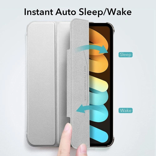 Kup Etui ESR Ascend Trifold Apple iPad mini 2021 (6. generacji) / iPad mini 8.3" 2024 (7. generacji) Silver Grey - ESR378SLVGRY - {ean13} - Sklep Home Screen