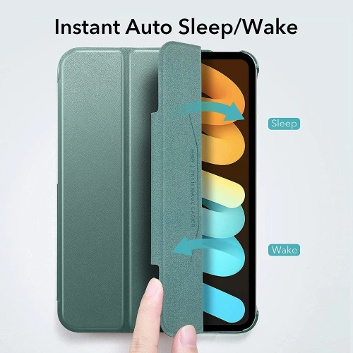 Kup Etui ESR Ascend Trifold Apple iPad mini 2021 (6. generacji) / iPad mini 8.3" 2024 (7. generacji) Dark Green - ESR380GRN - {ean13} - Sklep Home Screen