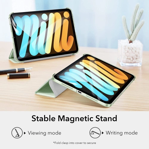 Kup Etui ESR Ascend Trifold Apple iPad mini 2021 (6. generációs) / iPad mini 8.3" 2024 7gen Világos Zöld - ESR381GRN - {ean13} - Sklep Home Screen