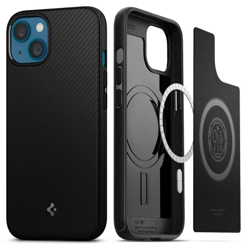 Kup Case Spigen Mag Armor MagSafe Apple iPhone 13 mini Matt Schwarz - SPN1845BLK - {ean13} - Sklep Home Screen