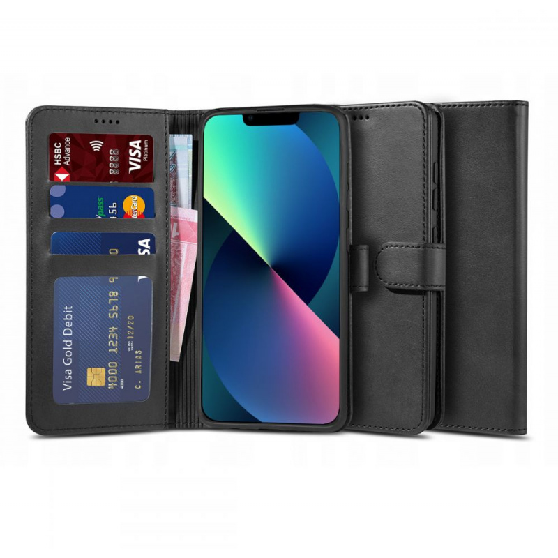 Etui Tech-protect Wallet 2 Apple iPhone 13 mini Black