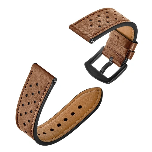 Kup Pasek Tech-Protect Leather Samsung Galaxy Watch 4 40/42/44/46mm Brown - THP622BR - {ean13} - Sklep Home Screen