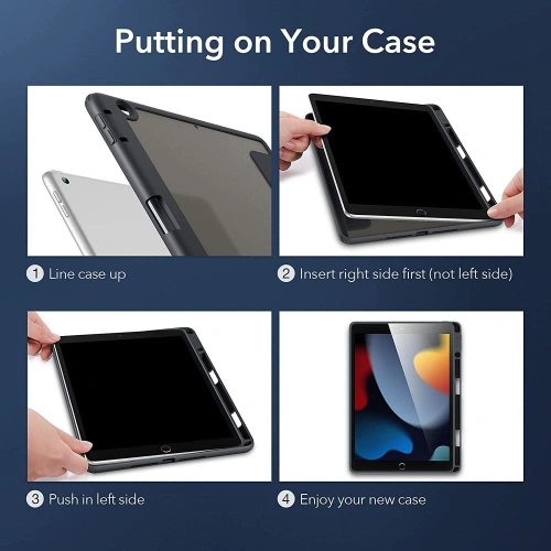 Kup Etui ESR Rebound Hybrid Apple iPad 10.2 2019/2020/2021 (7., 8. a 9. generace) Frosted Black - ESR383BLK - {ean13} - Sklep Home Screen