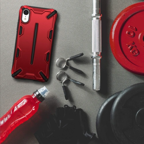 Kup Etui Ringke Dual-X iPhone XR 6.1 Iron Red - RGK804RED - {ean13} - Sklep Home Screen