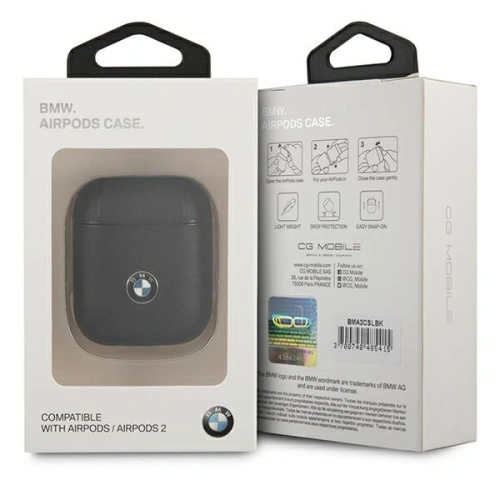 Kup Etui BMW BMA2CSLBK Apple AirPods černý/black Genuine Leather Signature - BMW002BLK - {ean13} - Sklep Home Screen