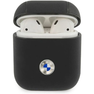 Kup Etui BMW BMA2SSLBK Apple AirPods negru/black Piele autentică Logo argintiu - BMW003BLK - {ean13} - Sklep Home Screen