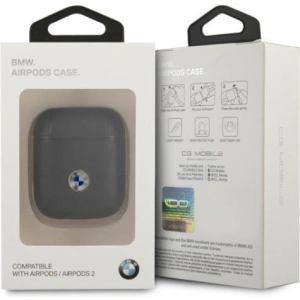 Kup Etui BMW BMA2SSLBK Apple AirPods czarny/black Geniune Leather Silver Logo - BMW003BLK - {ean13} - Sklep Home Screen