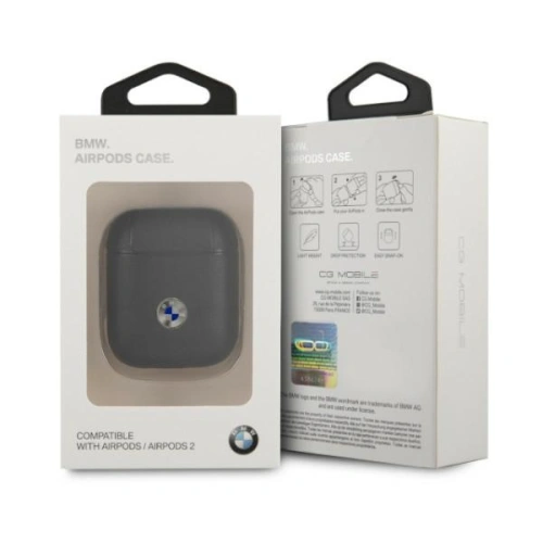 Kup Case BMW BMA2SSLBK Apple AirPods schwarz/schwarz Echtes Leder Silbernes Logo - BMW003BLK - {ean13} - Sklep Home Screen