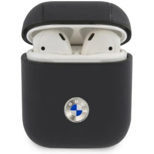 Kup Etui BMW BMA2SSLNA Apple AirPods albastru marin/leather autentic cu logo argintiu - BMW004NAV - {ean13} - Sklep Home Screen