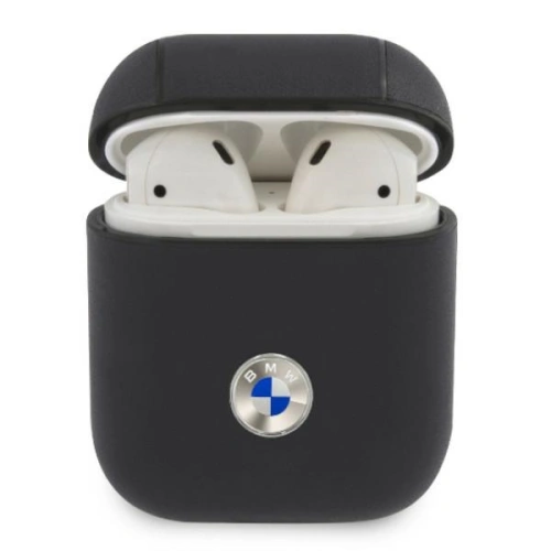 Kup Etui BMW BMA2SSLNA Apple AirPods albastru marin/leather autentic cu logo argintiu - BMW004NAV - {ean13} - Sklep Home Screen