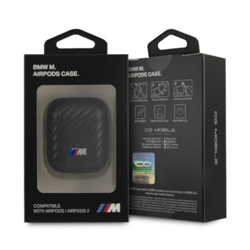 Kup Etui BMW BMA2WMPUCA Apple AirPods negru/black PU Carbon M Collection - BMW005BLK - {ean13} - Sklep Home Screen