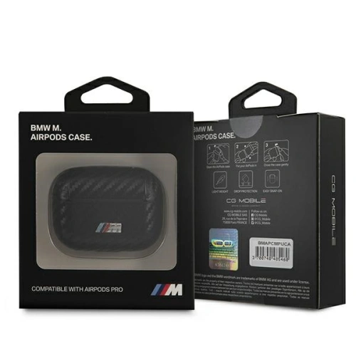 Kup Etui BMW BMAPCMPUCA Apple AirPods Pro černý/black PU Carbon M Collection - BMW006BLK - {ean13} - Sklep Home Screen