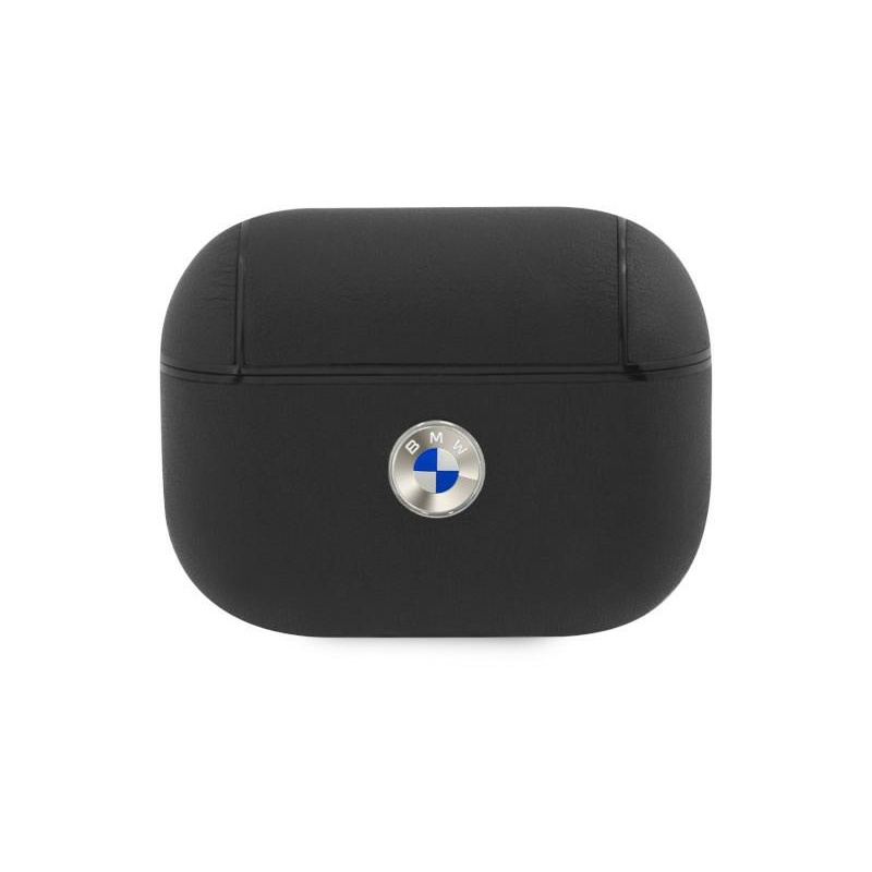 Buy BMW BMAPSSLBK Apple AirPods Pro black Geniune Leather Silver Logo - 3666339009410 - BMW008BLK - Homescreen.pl