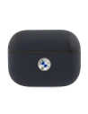 Kup Etui BMW BMAPSSLNA Apple AirPods Pro tmavě modrý/ navy Pravá kůže Stříbrné logo - BMW009NAV - {ean13} - Sklep Home Screen