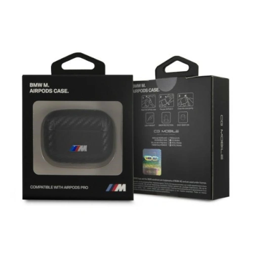 Kup Etui BMW BMAPWMPUCA Apple AirPods Pro černý/black PU Carbon M Collection - BMW010BLK - {ean13} - Sklep Home Screen
