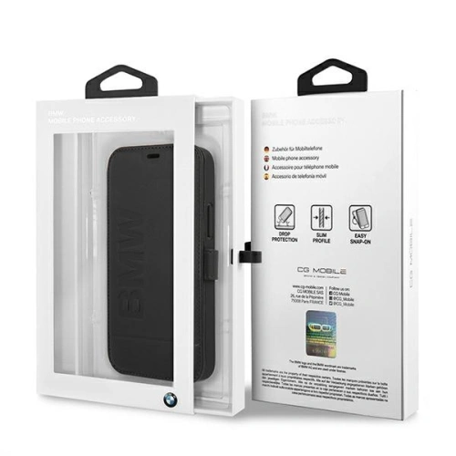 Kup Etui BMW BMFLBKP12SSLLBK Apple iPhone 12 mini černý/black book Signature - BMW020BLK - {ean13} - Sklep Home Screen