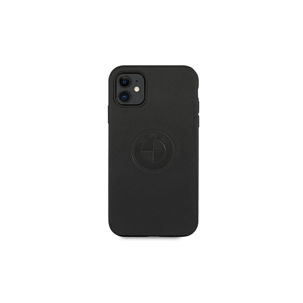 Etui BMW BMHCN61REELK Apple iPhone 11 czarny/black hardcase Leather Emboss