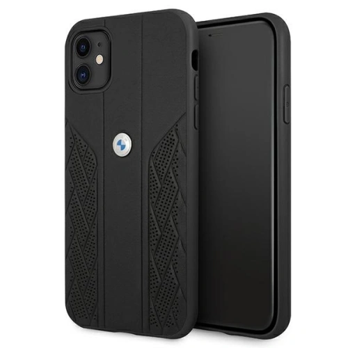 Kup Etui BMW BMHCN61RSPPK Apple iPhone 11 černý/black hardcase Leather Curve Perforate - BMW030BLK - {ean13} - Sklep Home Screen